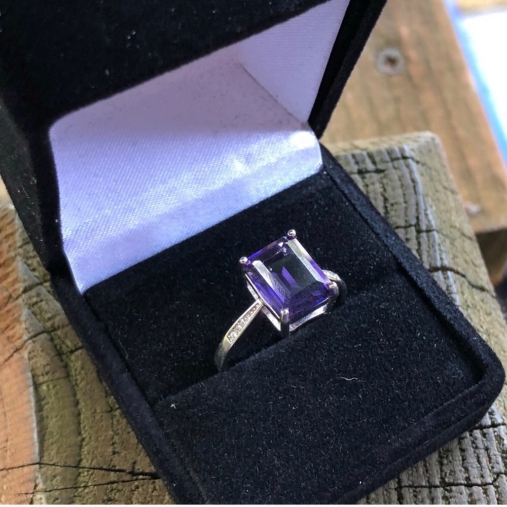 STERLING SILVER AMETHYST - Picture 3 of 12